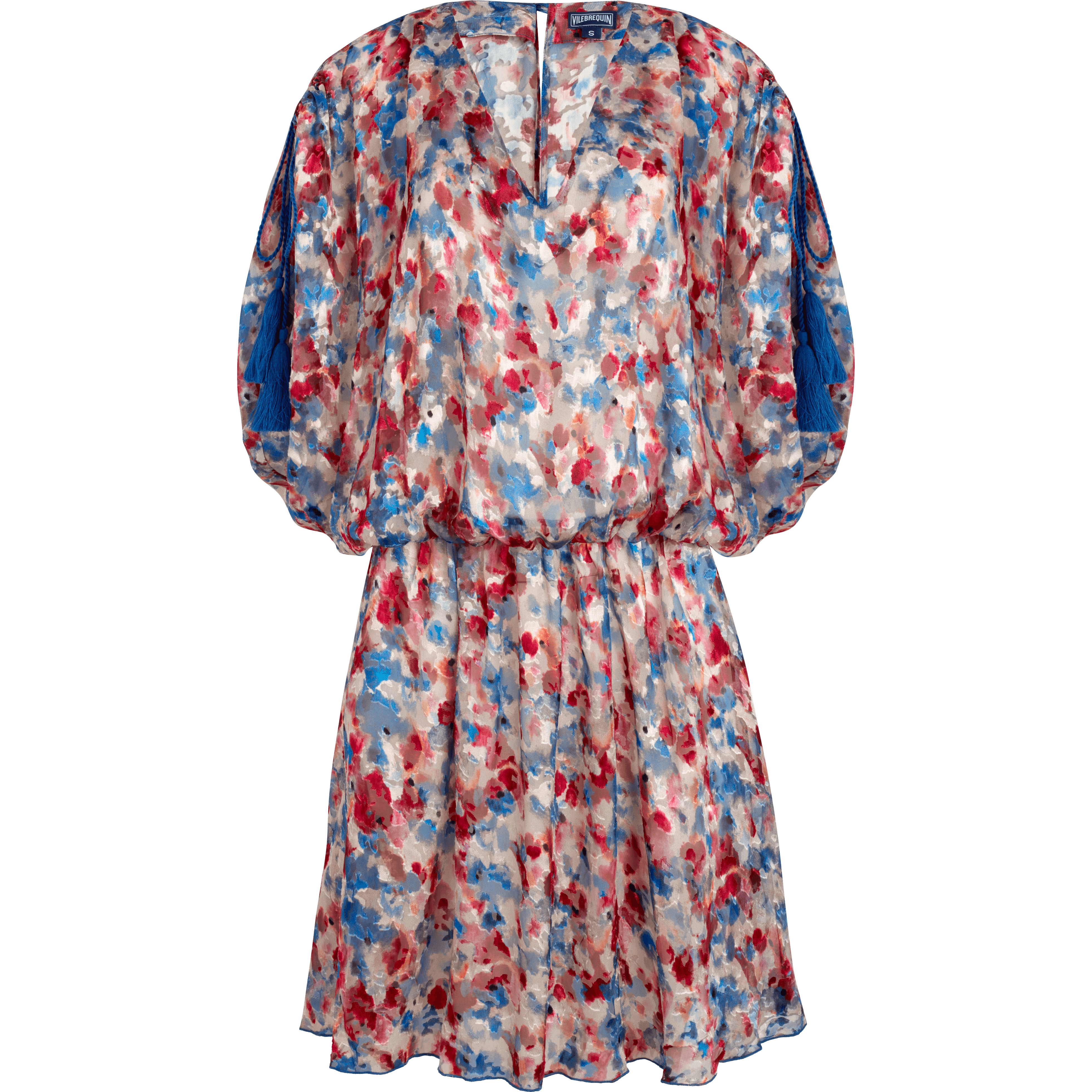 Women Viscose Fluid Cover-up Flowers in the Sky - 1