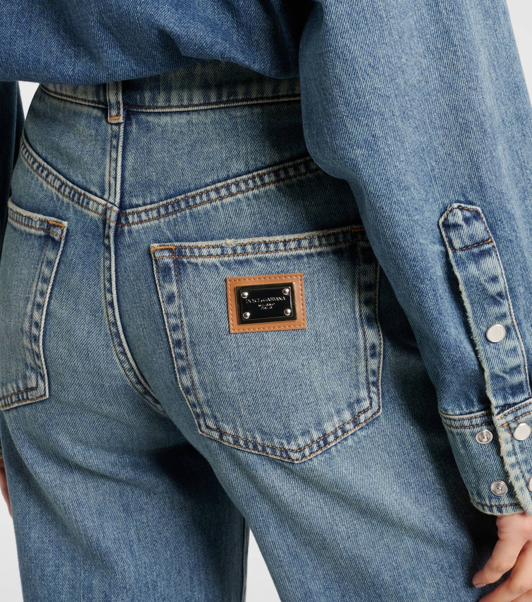High-rise wide-leg jeans - 6
