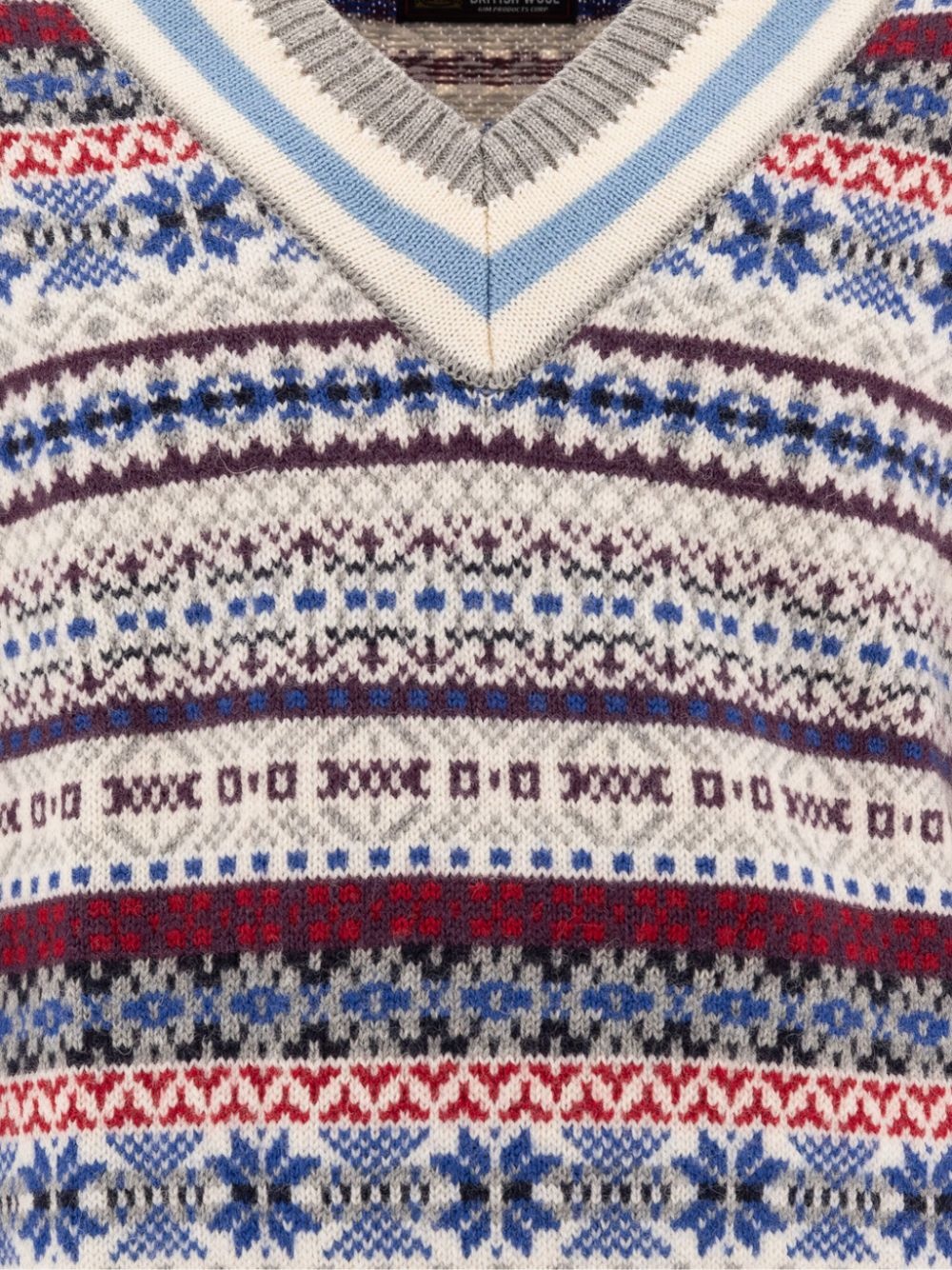 intarsia knit jumper - 3