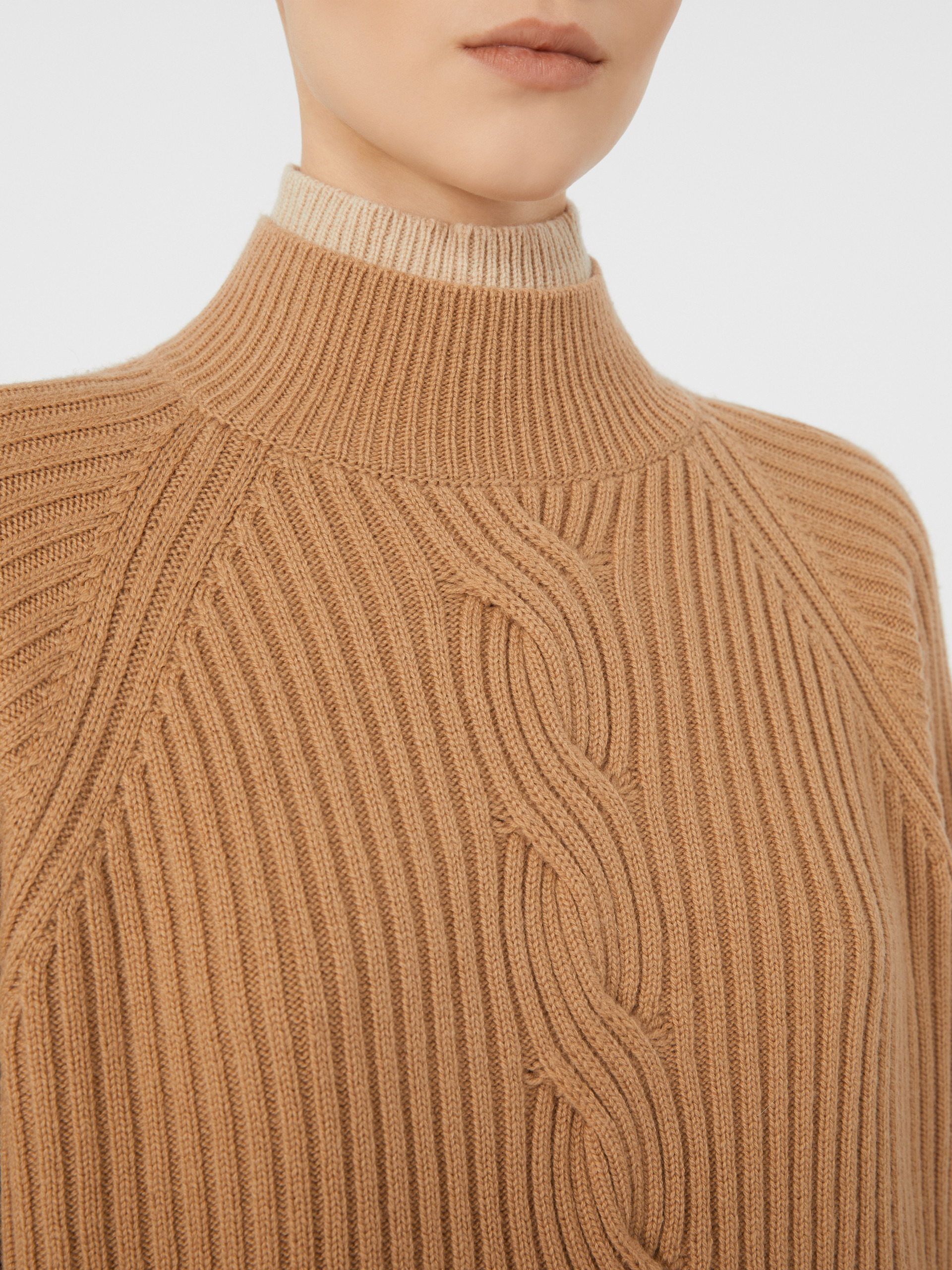 ALCAZAR Wool and cashmere cable-knit jumper - 5