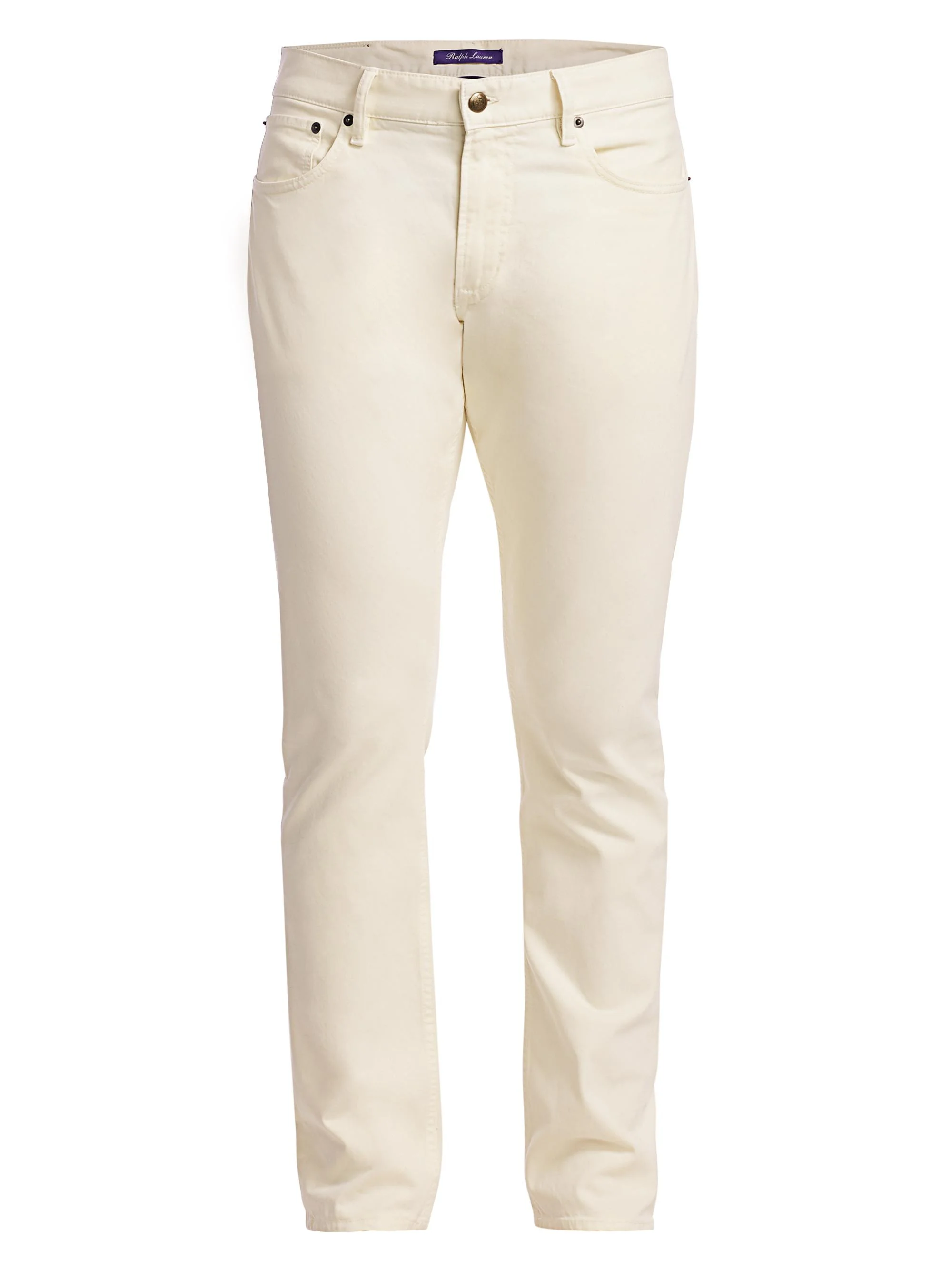 Men's Slim-Fit Five-Pocket Jeans - Classic Cream - 1