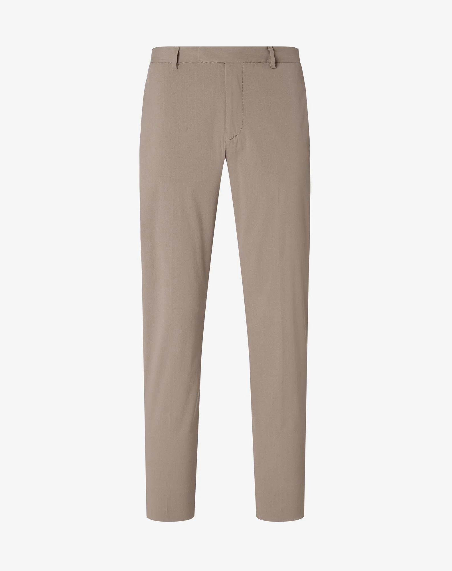 Dark beige technical wool chinos - 1
