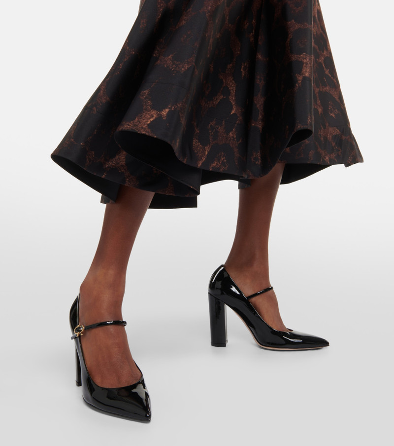 105mm pointed leather pumps 4