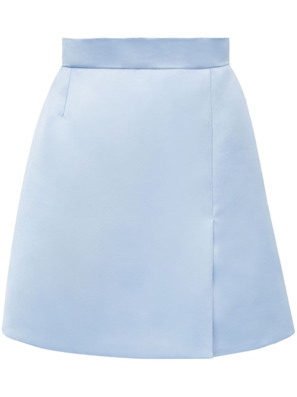 satin-finish mini skirt - 1