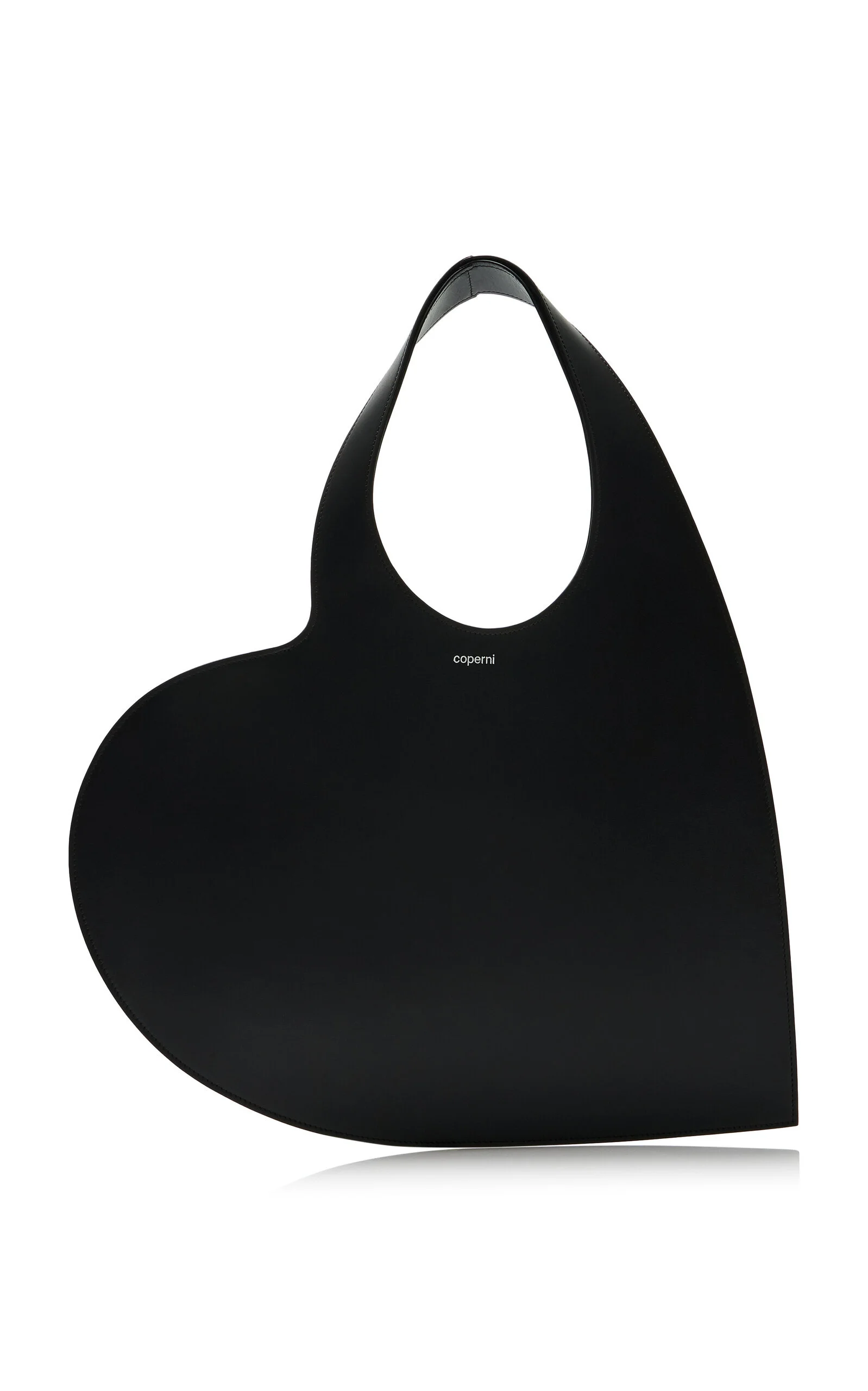 Heart Leather Tote Bag black - 1