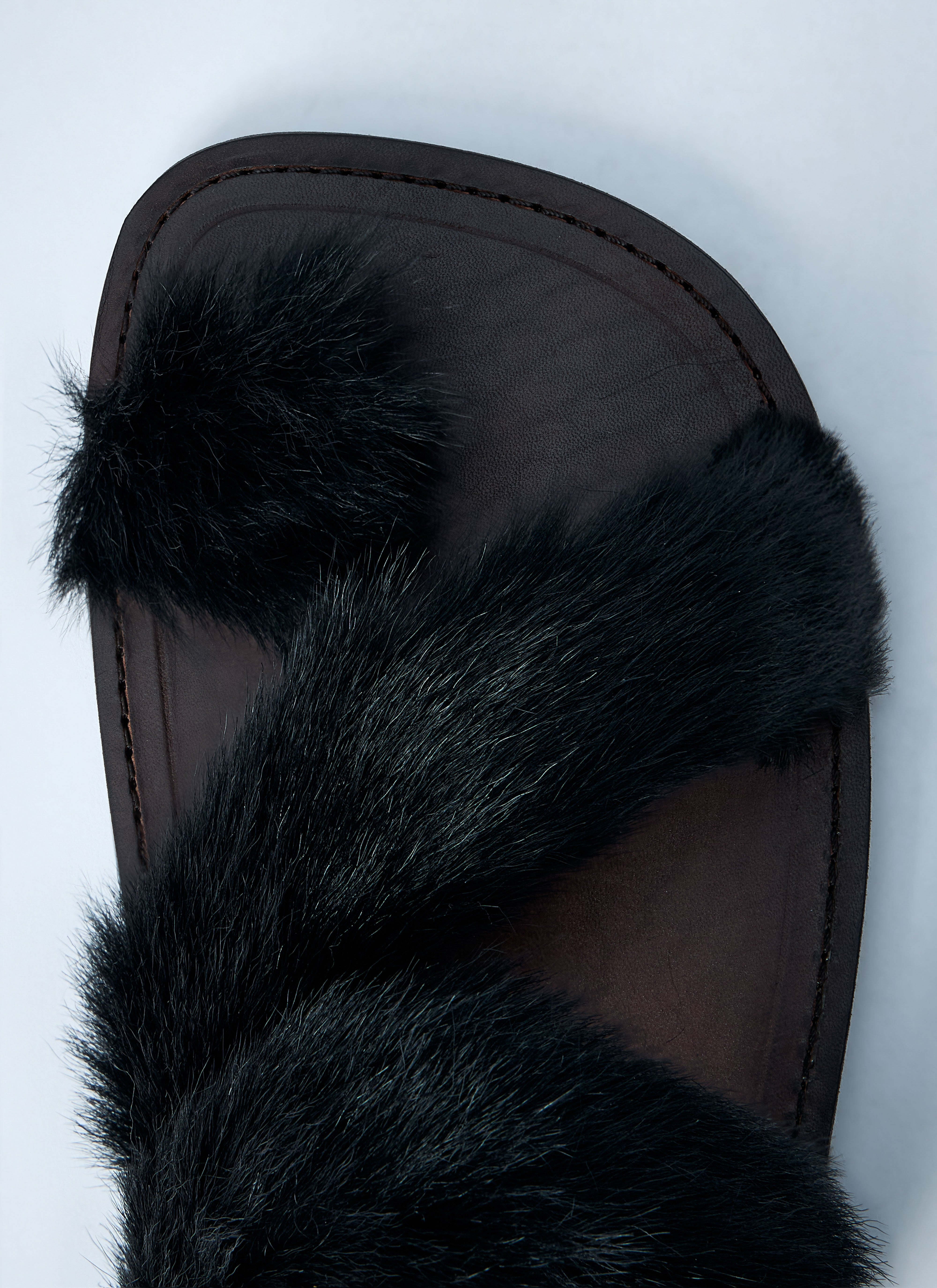 Dries Van Noten Men Wooled Leather Sandals - 6