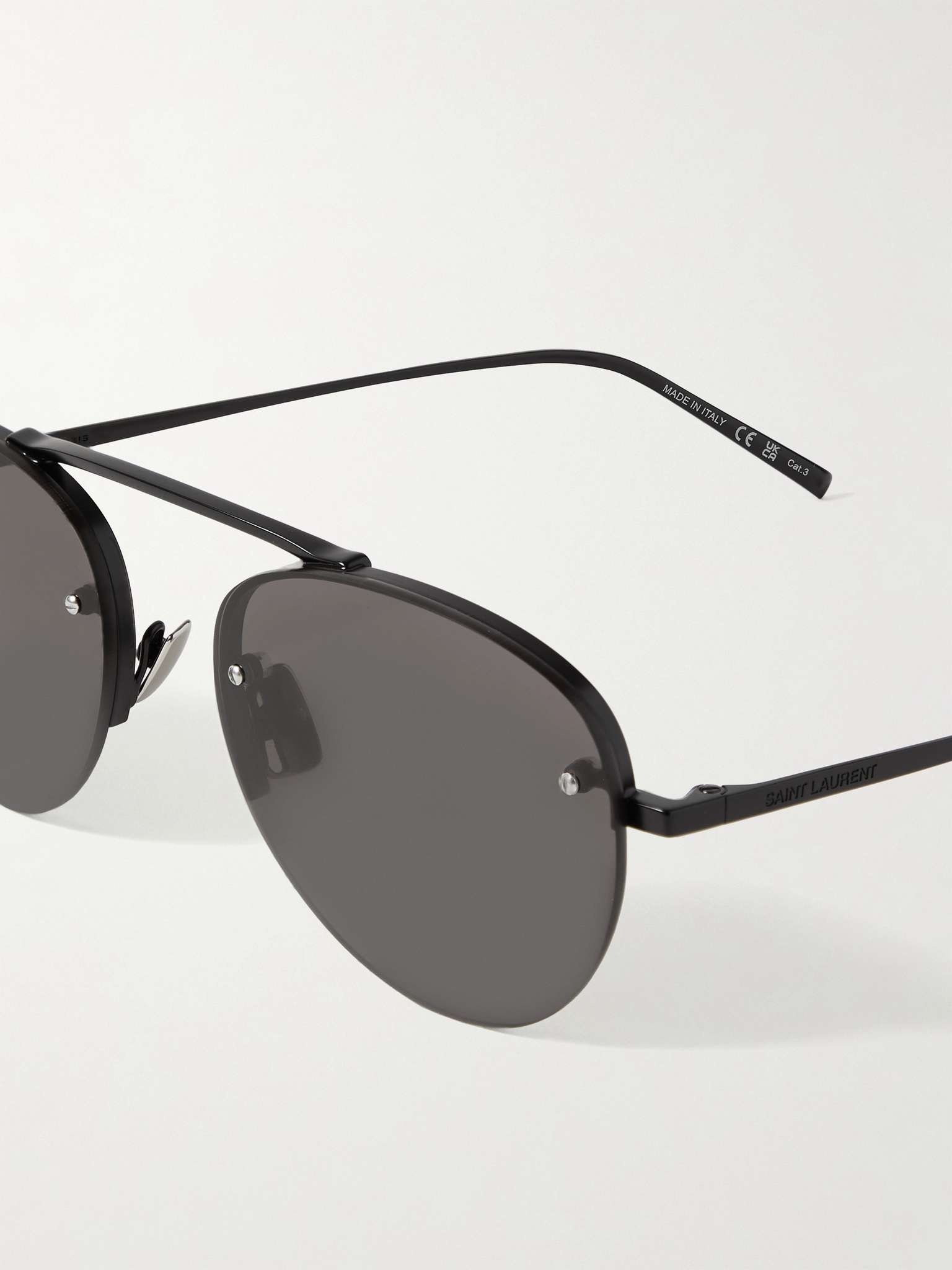 Aviator-Style Metal Sunglasses - 3