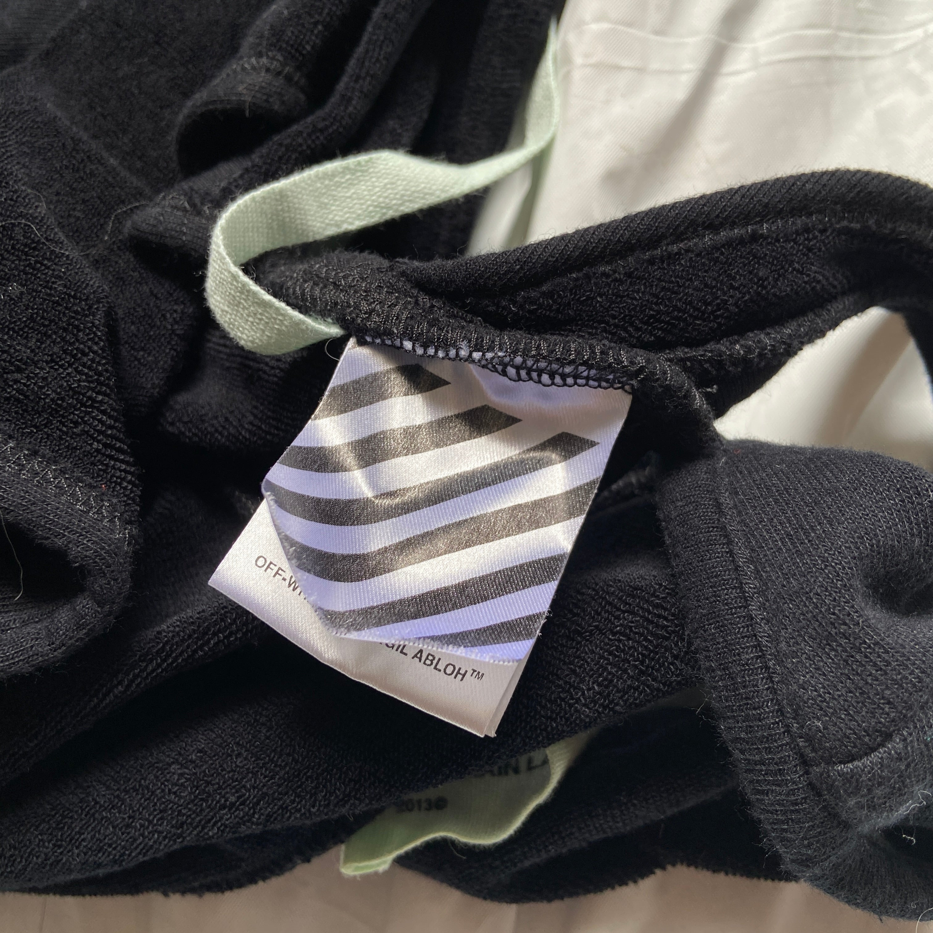 Off White logo open back drape wrap tank top - 8