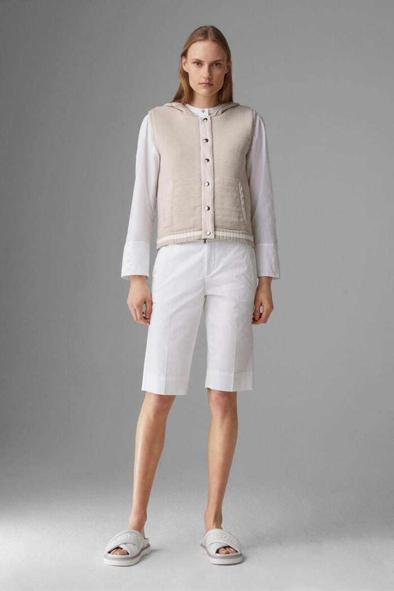 BOGNER Maxima Knitted waistcoat in Sand outlook
