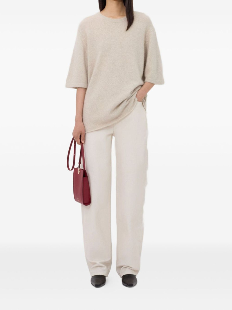 Loulou de Saison Raven short-sleeve crew-neck sweater outlook