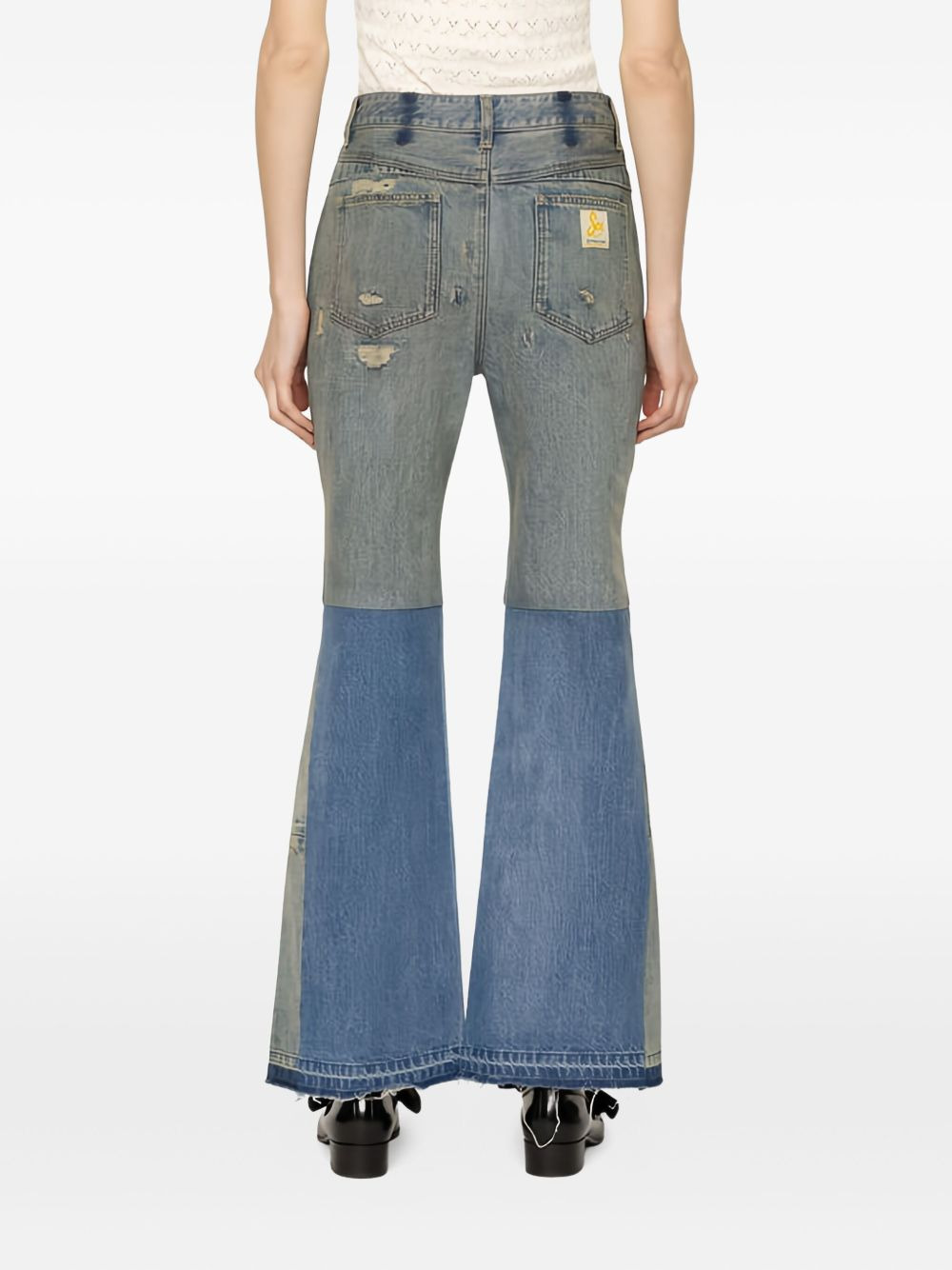 Spencer Mended patchwork jeans - 3