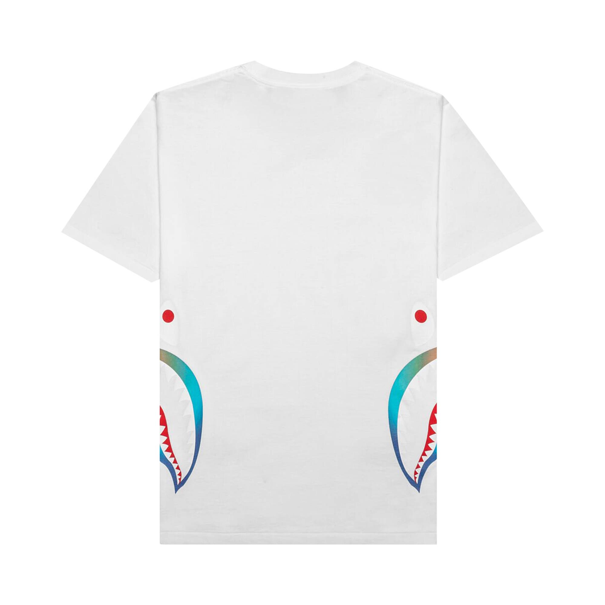 BAPE Gradation Side Shark Tee 'White' - 2