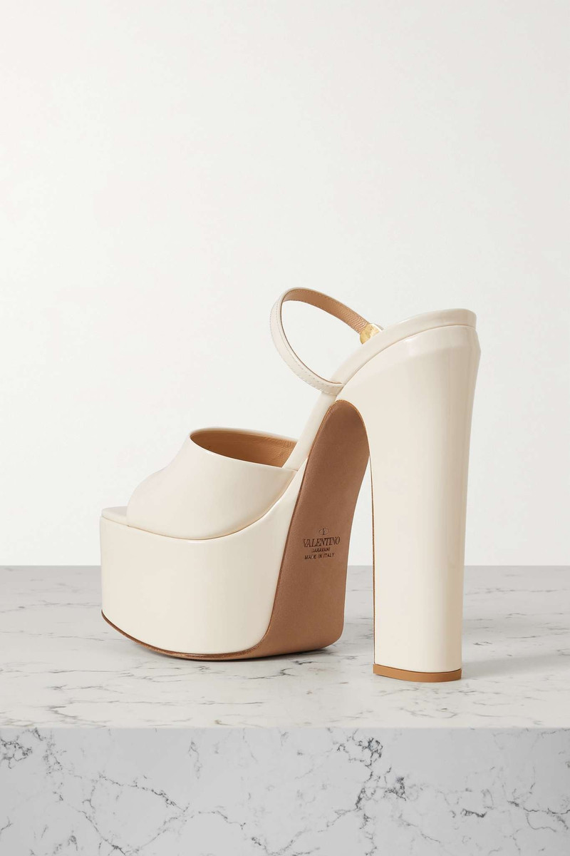 Valentino Garavani Tan-Go 155 patent-leather platform mules 3