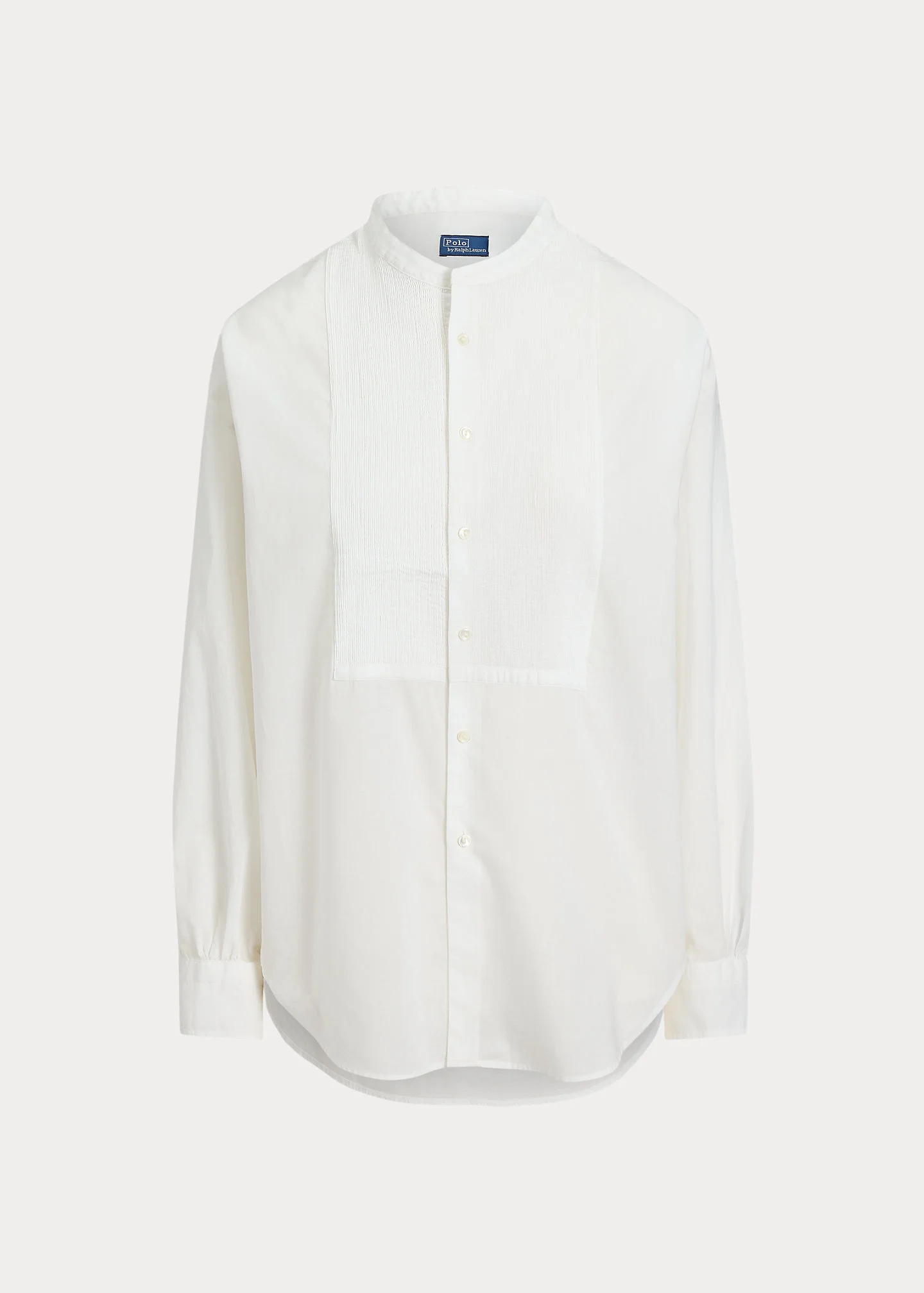 Washed Cotton Tuxedo Shirt - 1