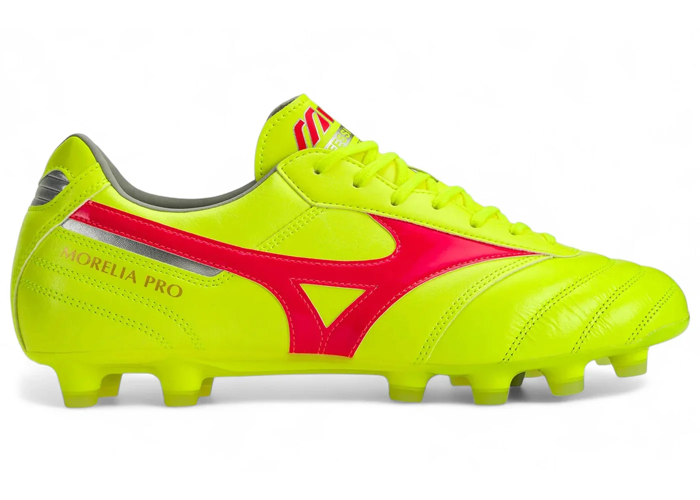 Mizuno Morelia II Pro MD Safety Yellow Fiery Coral Galaxy Silver - 1
