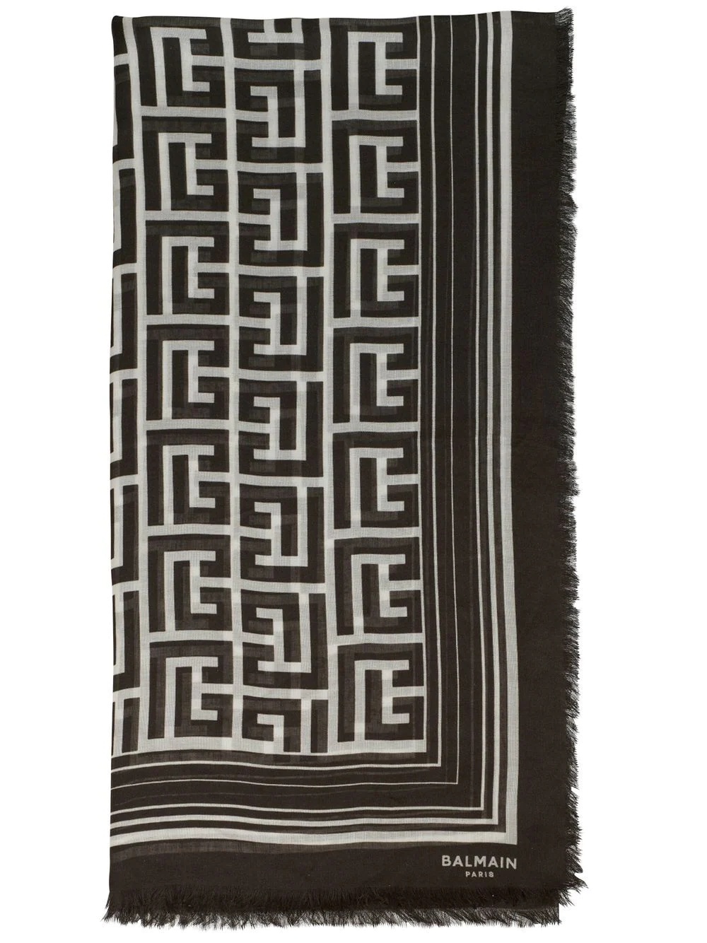 monogram-pattern modal scarf - 1