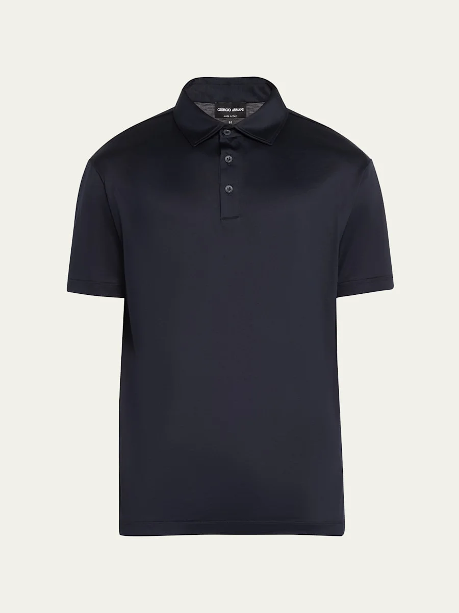 Men's Luxe Jersey Polo Shirt - 1