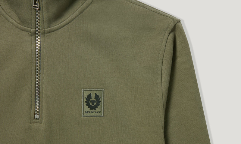 BELSTAFF QUARTER ZIP SWEATSHIRT 6