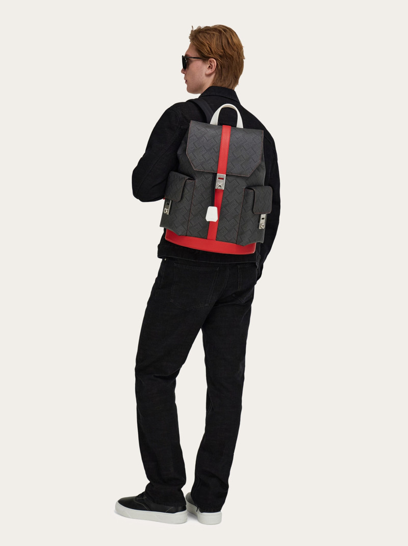 FERRAGAMO Dual-pocket backpack - Sport Capsule outlook