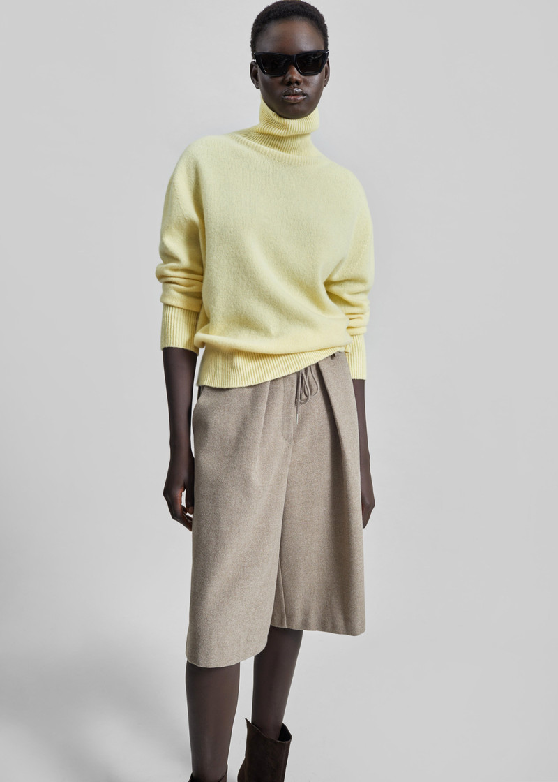 Alster Wool Turtleneck Sweater - Yellow 4