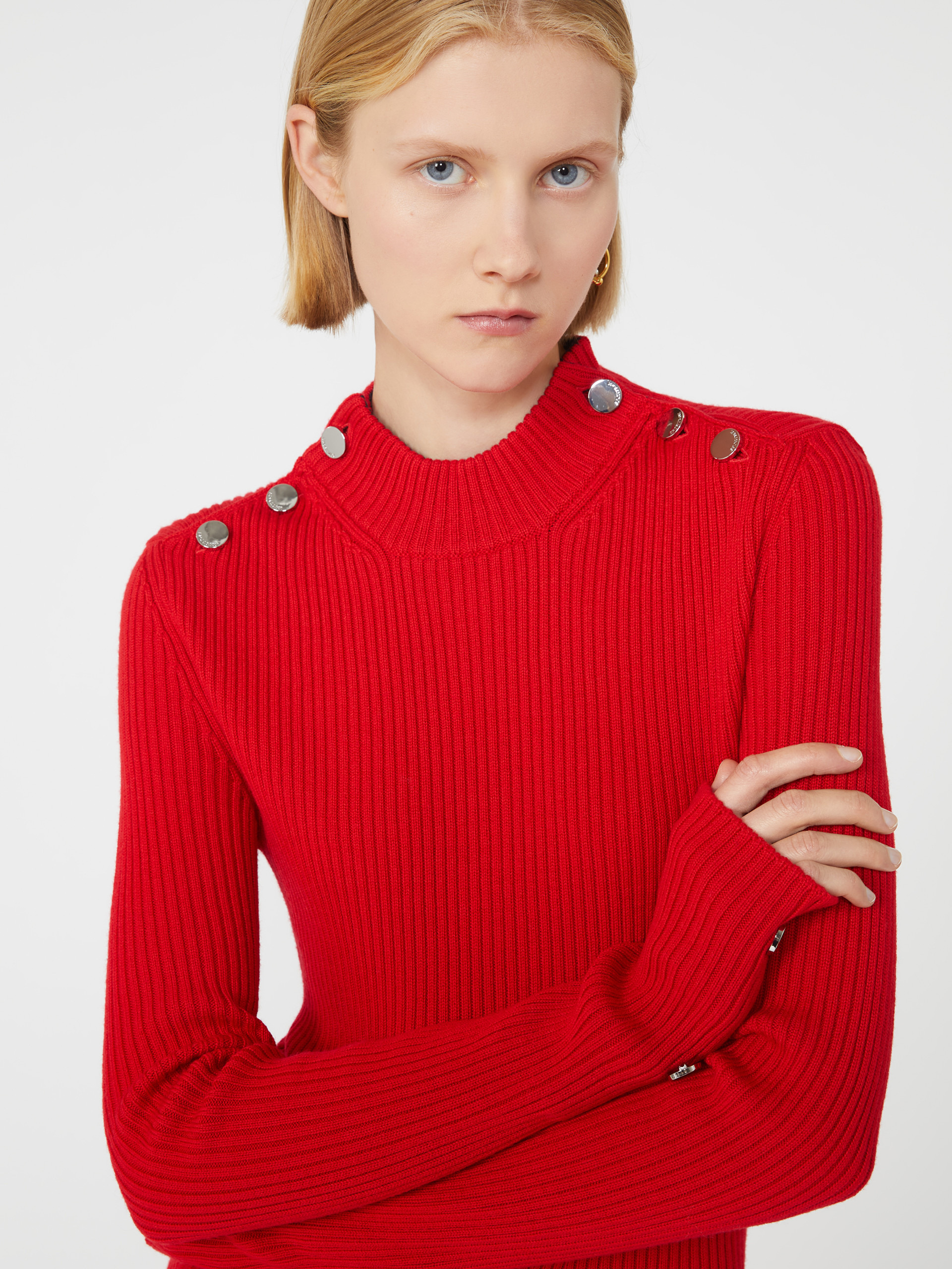 RENANIA Fitted jumper with buttons - 5