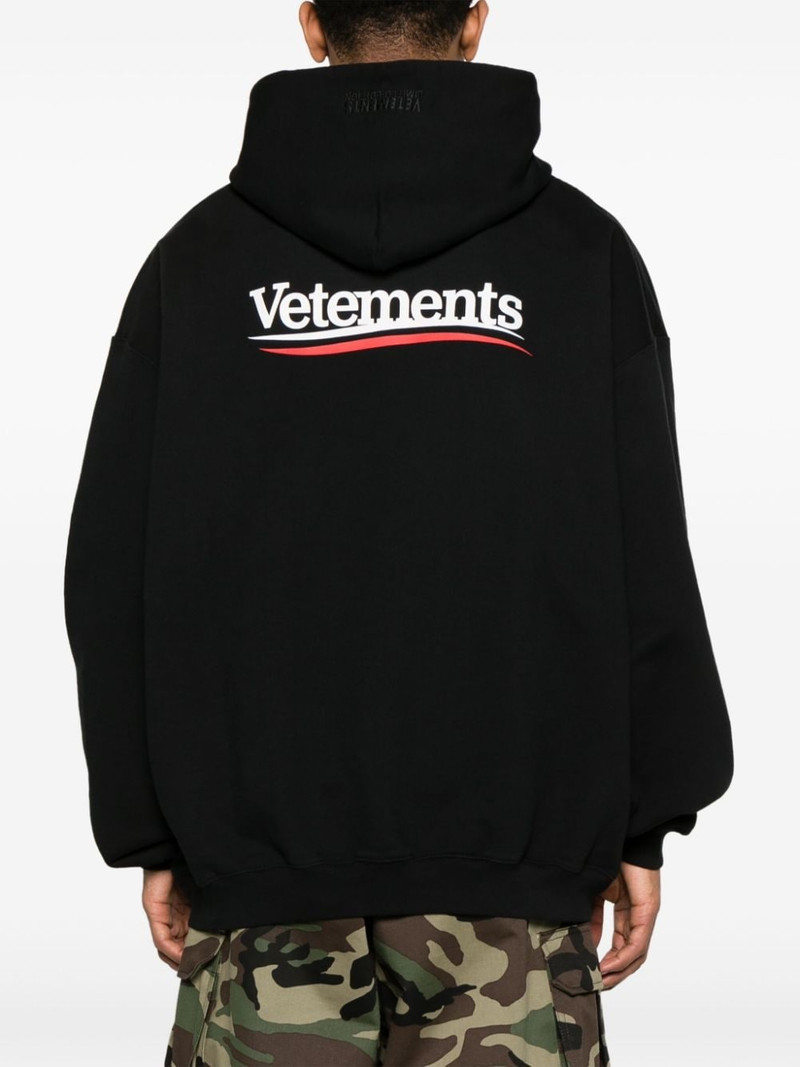 logo-print cotton blend hoodie 5