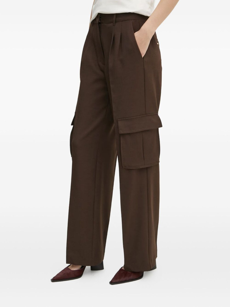 pleated cargo-pocket trousers 1