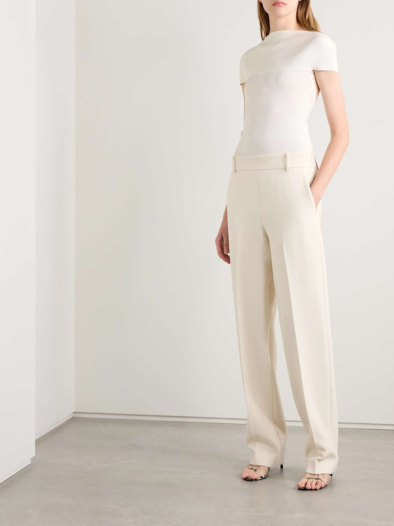 KHAITE Basile knitted bodysuit White outlook