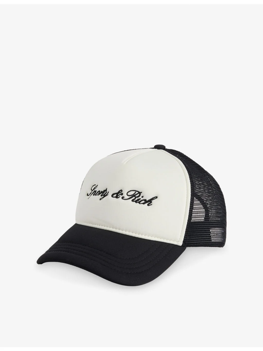 Signature-Logo Trucker Cotton Baseball Cap - 1