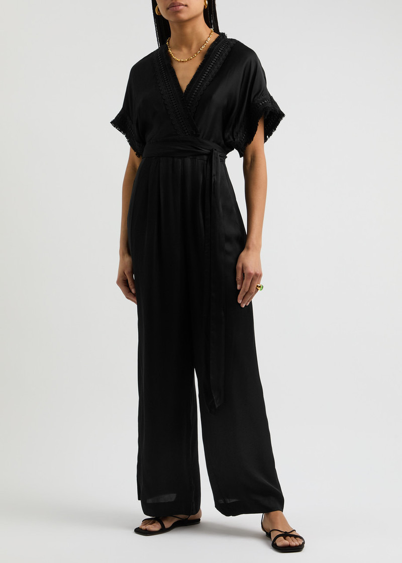DIANE VON FURSTENBERG Diane Von Furstenberg Dechen Wide-leg Satin Jumpsuit outlook