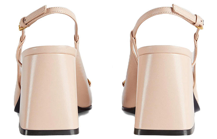 (WMNS) Gucci Horsebit Mid Heel Slingback 'Neutral' 643892-C9D00-6705 - 4