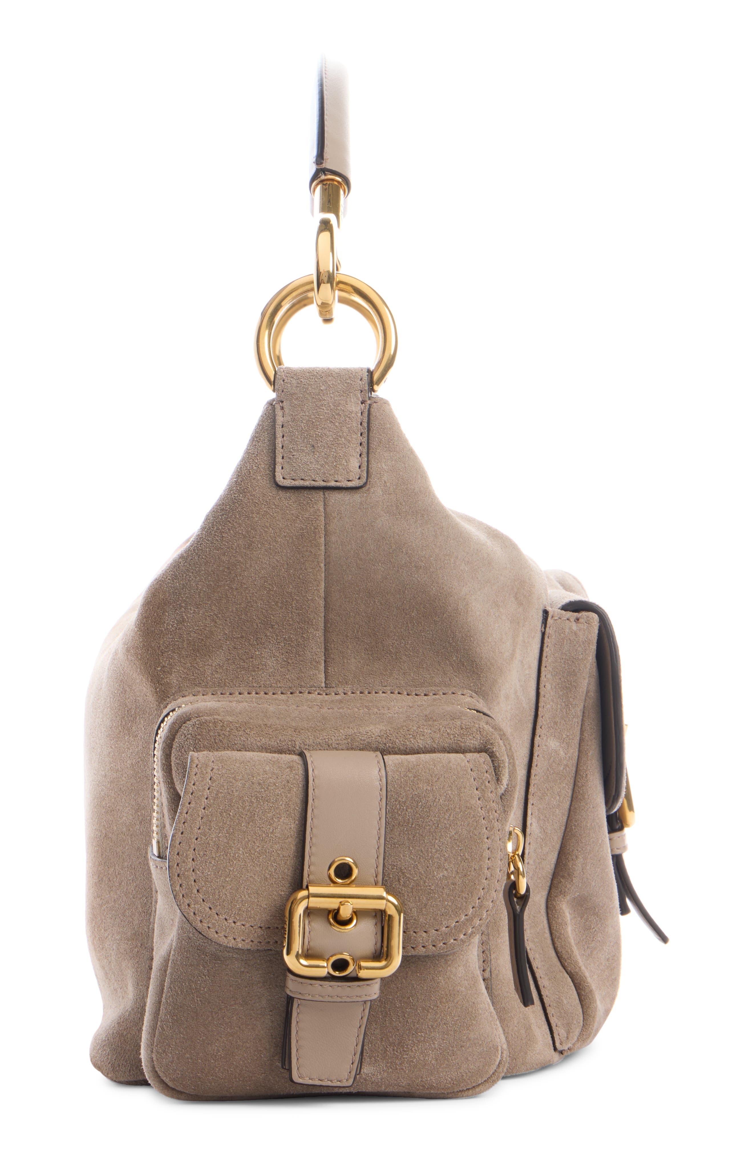 Chloé Suede Camera Bag in Motty Grey at Nordstrom - 4