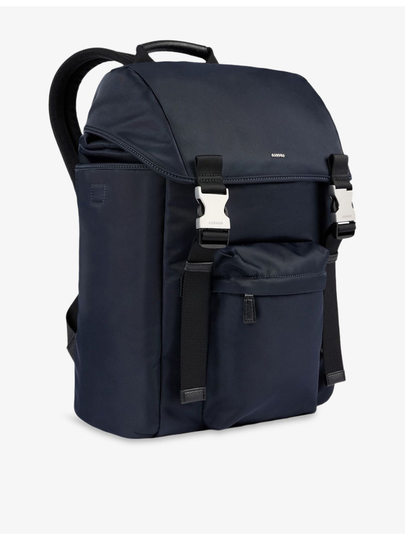 Sandro Branded Woven Backpack outlook