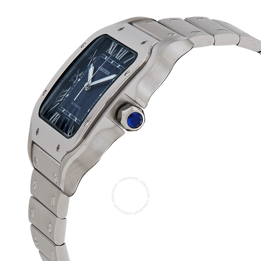 Cartier Santos Large Model Automatic Blue Dial Men's Watch WSSA0071 - 2