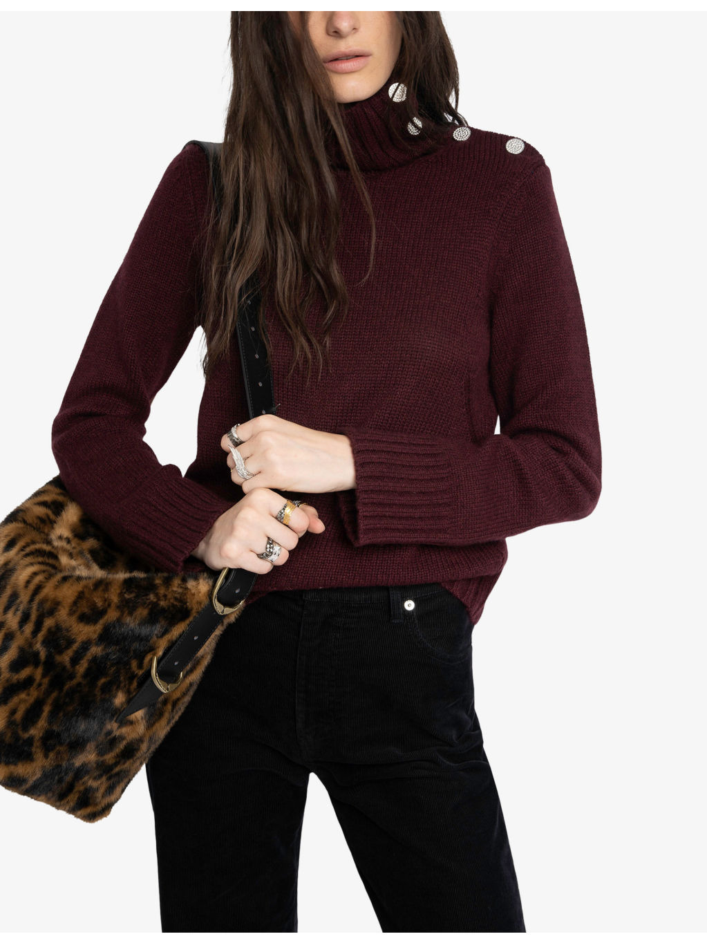 Nalma High-Neck Cashmere Jumper - 3