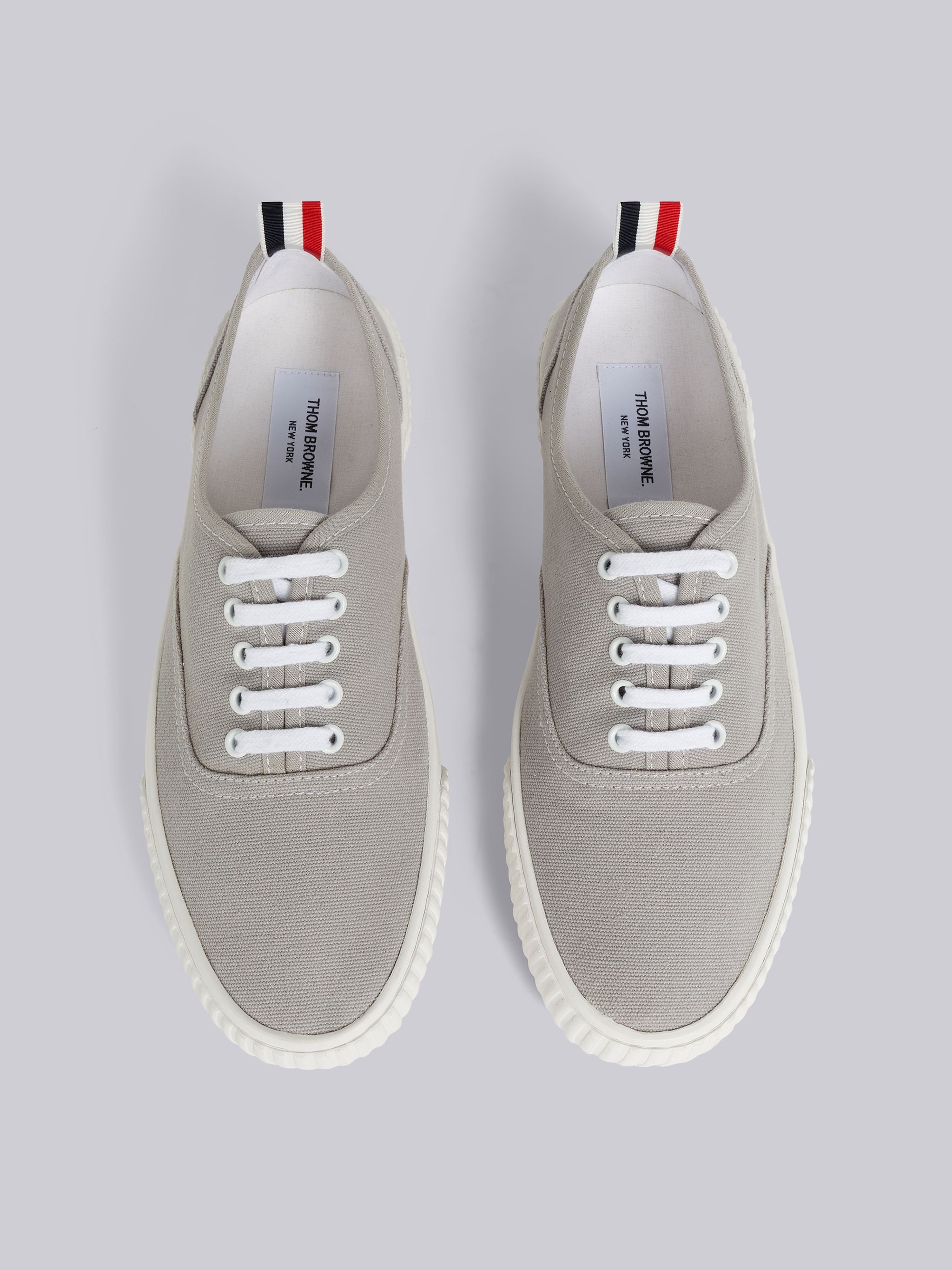 Grey Cotton Canvas Heritage Sneaker - 4