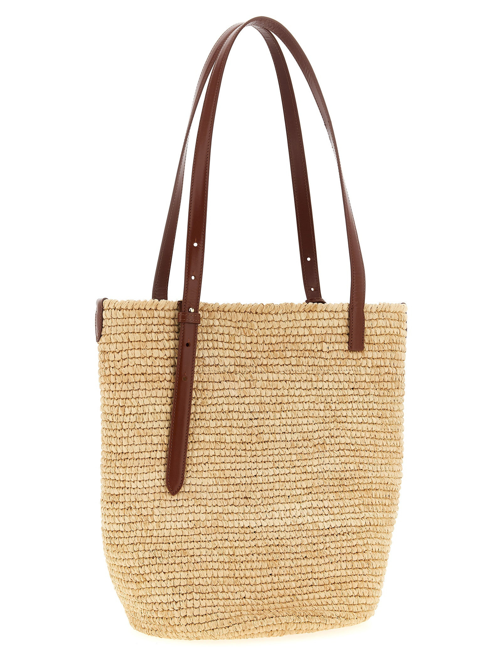 Natural Raffia Tote Bag Beige - 2