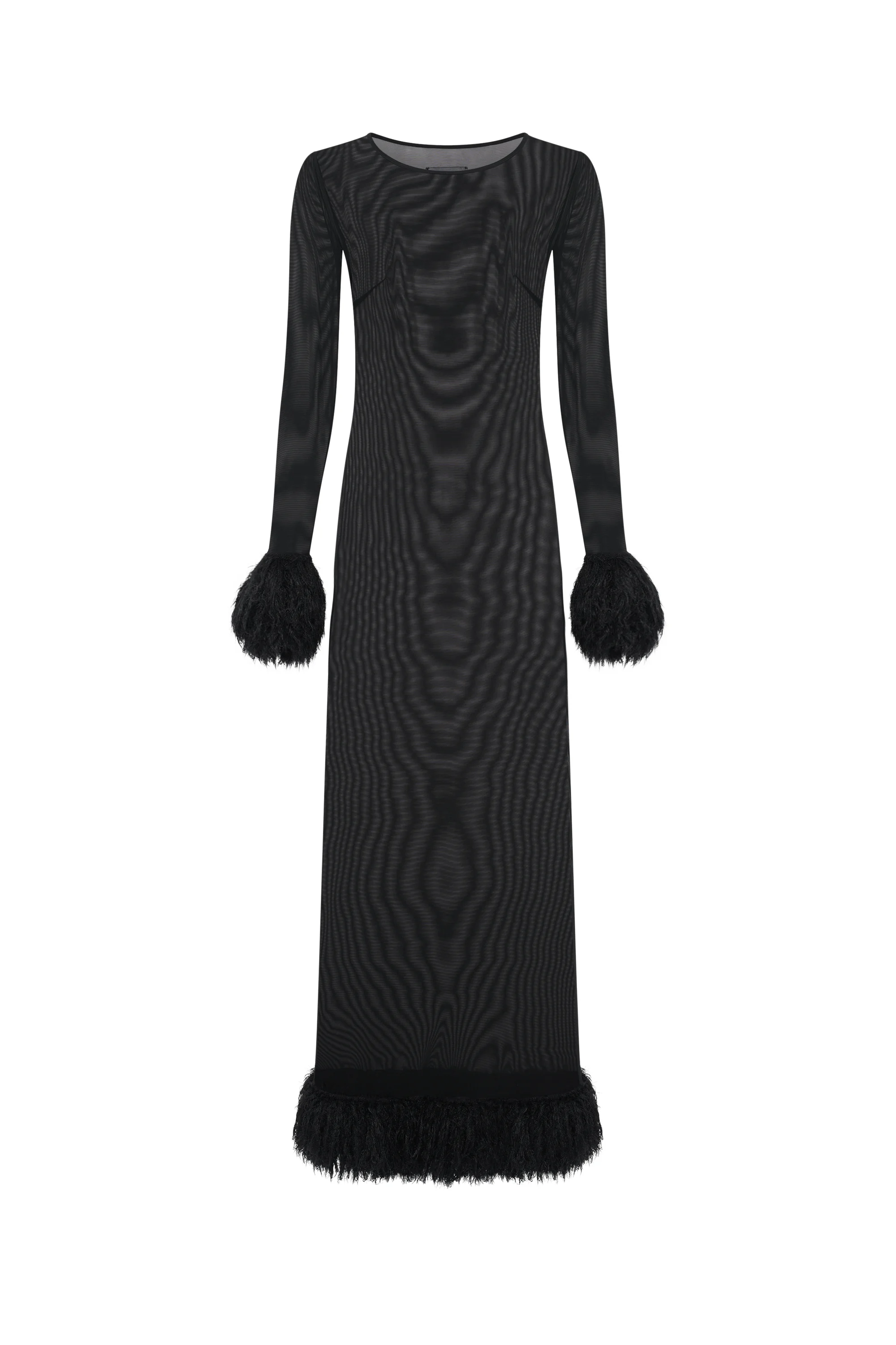 Mesh Jersey Long Dress - 1