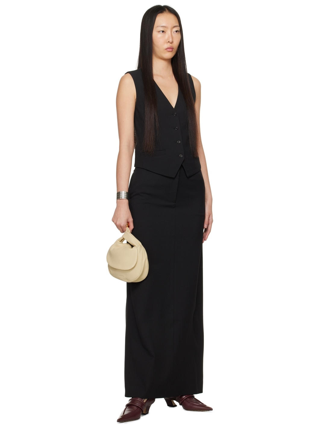 Black Minter Maxi Skirt - 4