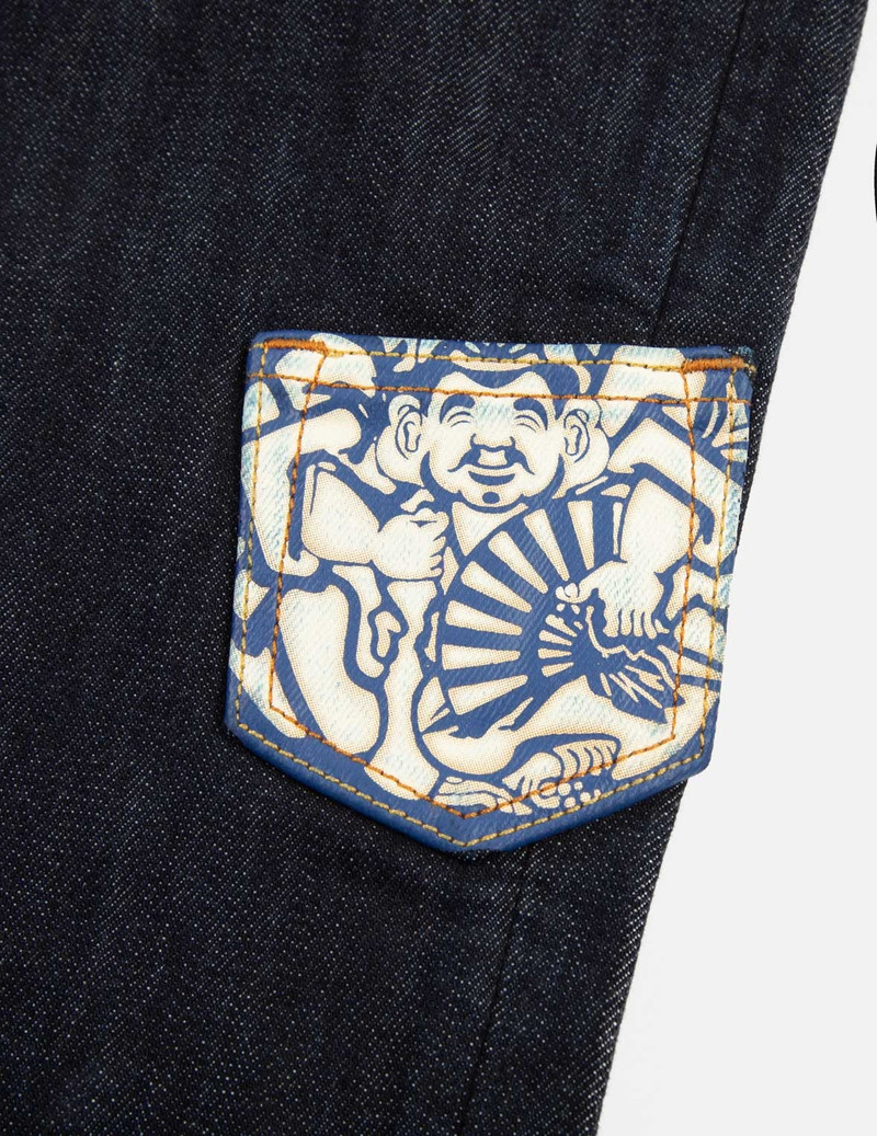 MULTI POCKET WITH SEAGULL EMBROIDERY RELAX FIT DENIM JOGGERS 9