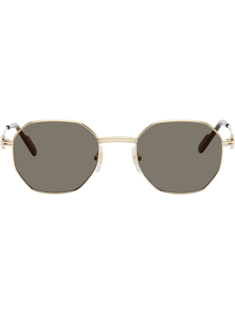 Gold 'Première de Cartier' Sunglasses 1
