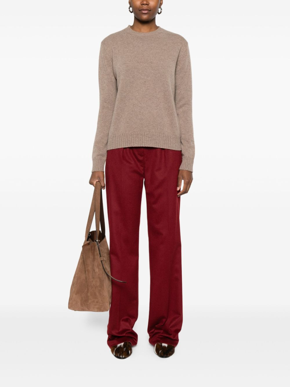 round-neck cashmere sweater - 2