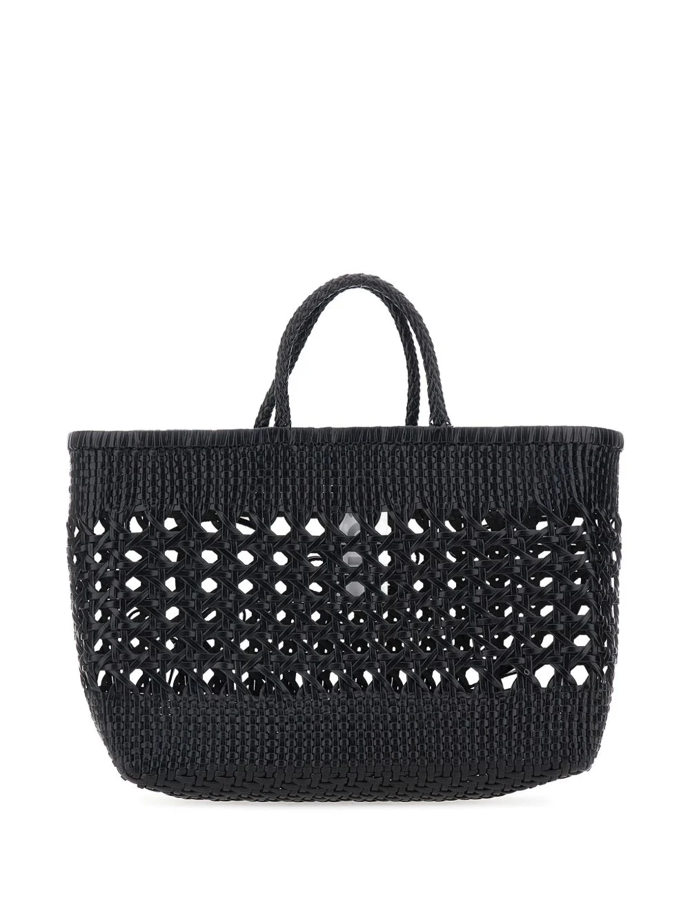 Biscuit woven tote bag - 1