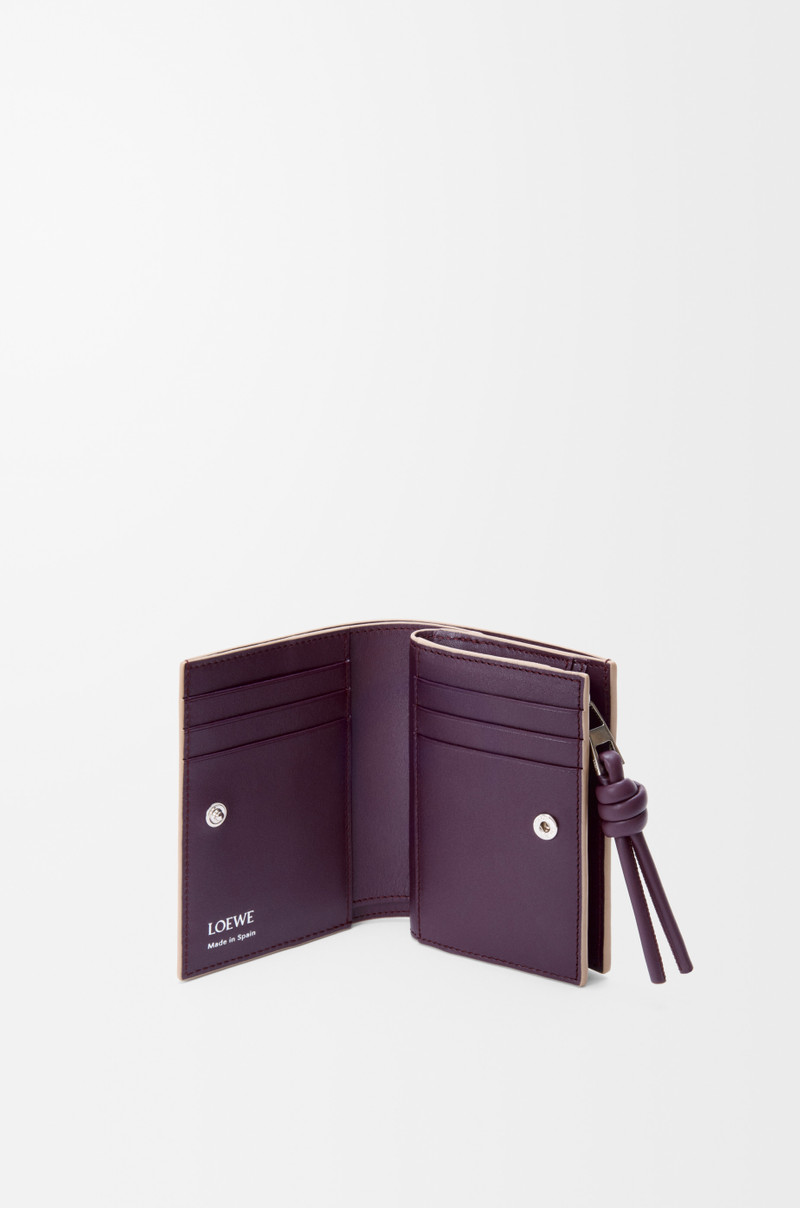 Loewe Knot compact wallet in shiny nappa calfskin outlook