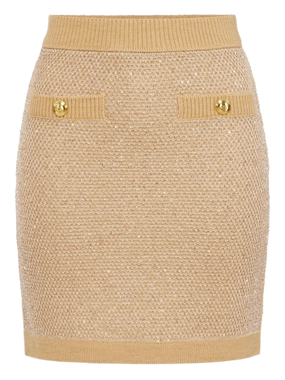 knitted mini skirt - 1