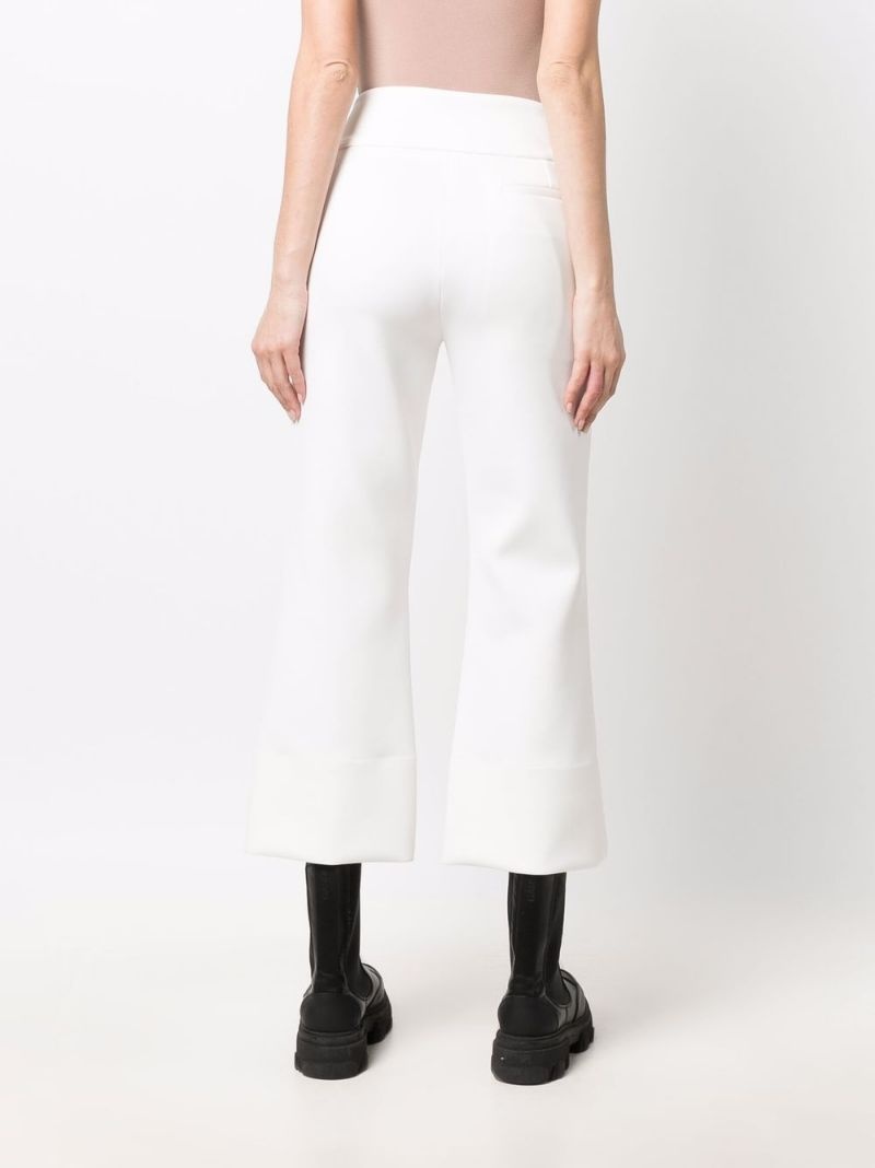 cropped kick-flare trousers - 4