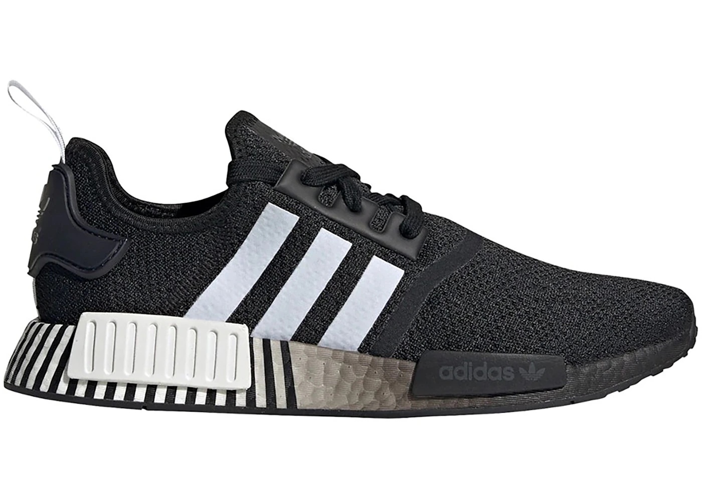 adidas NMD R1 Gradient Monochrome Black White - 1