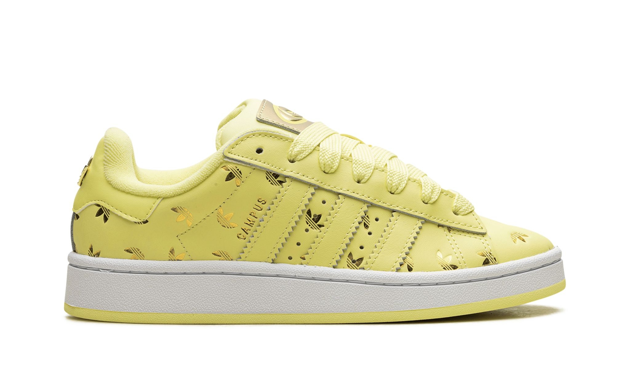 Campus 00s WMNS "Allover Debossed Trefoils-Pulse Yellow" - 5