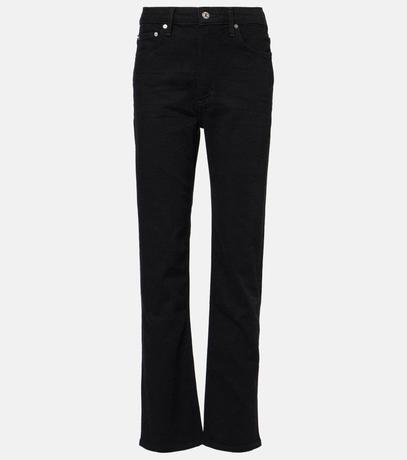 Zurie Long high-rise straight jeans 1