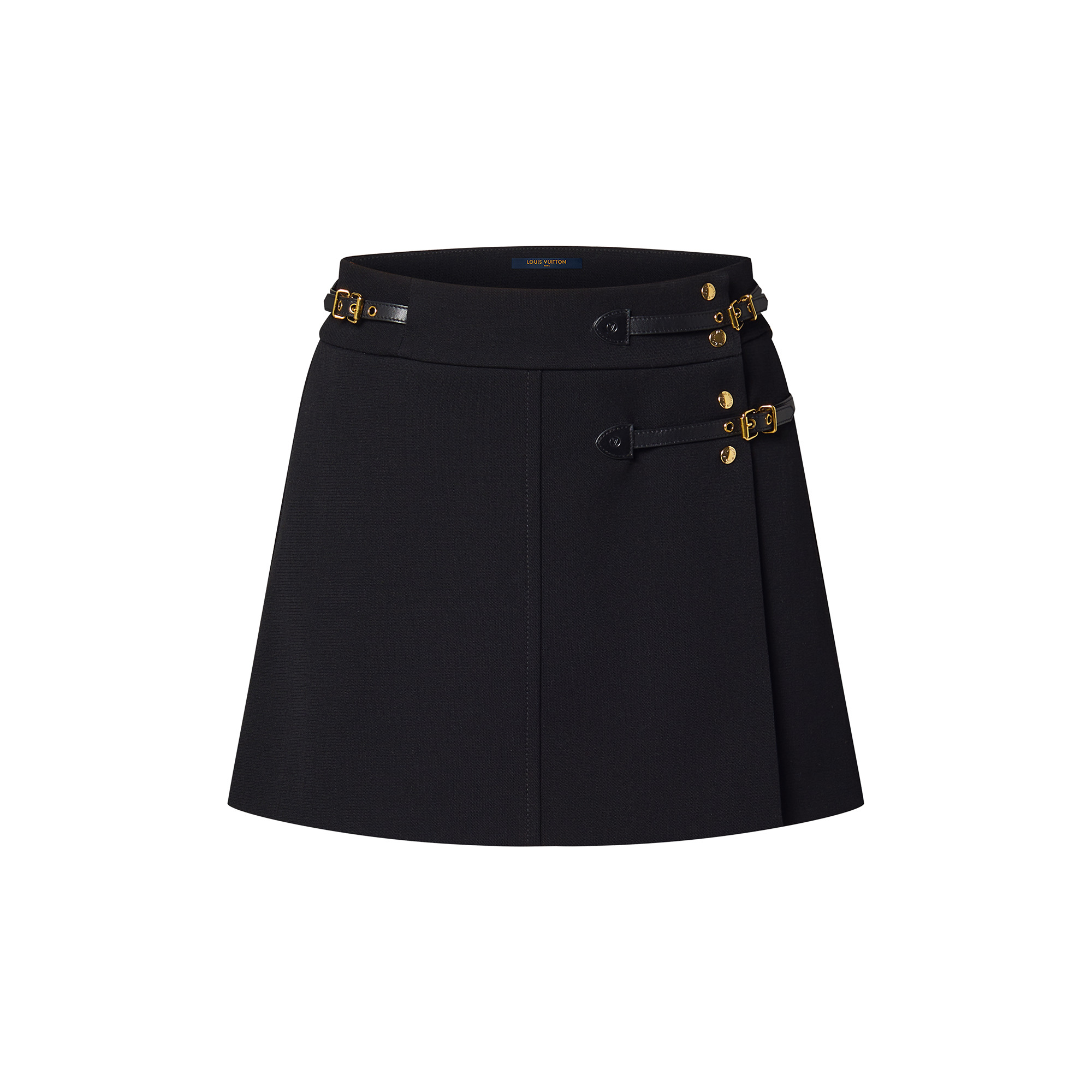 Strap Detail Mini Wrap Skirt - 1